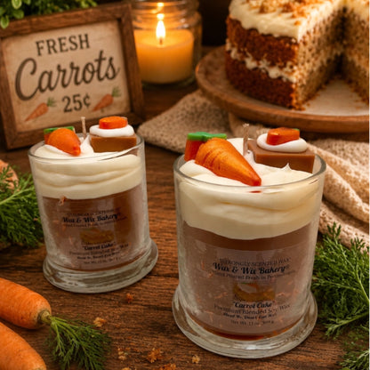 Carrot Cake Candle. 13 oz. Large Soy Dessert Candle