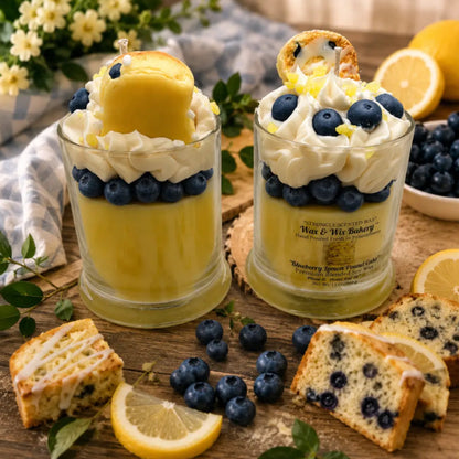 Lemon Blueberry Pound Cake Candle. 13 oz. Dessert Cande