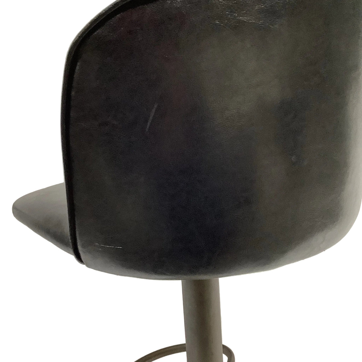 Faux Leather Swivel Barstool