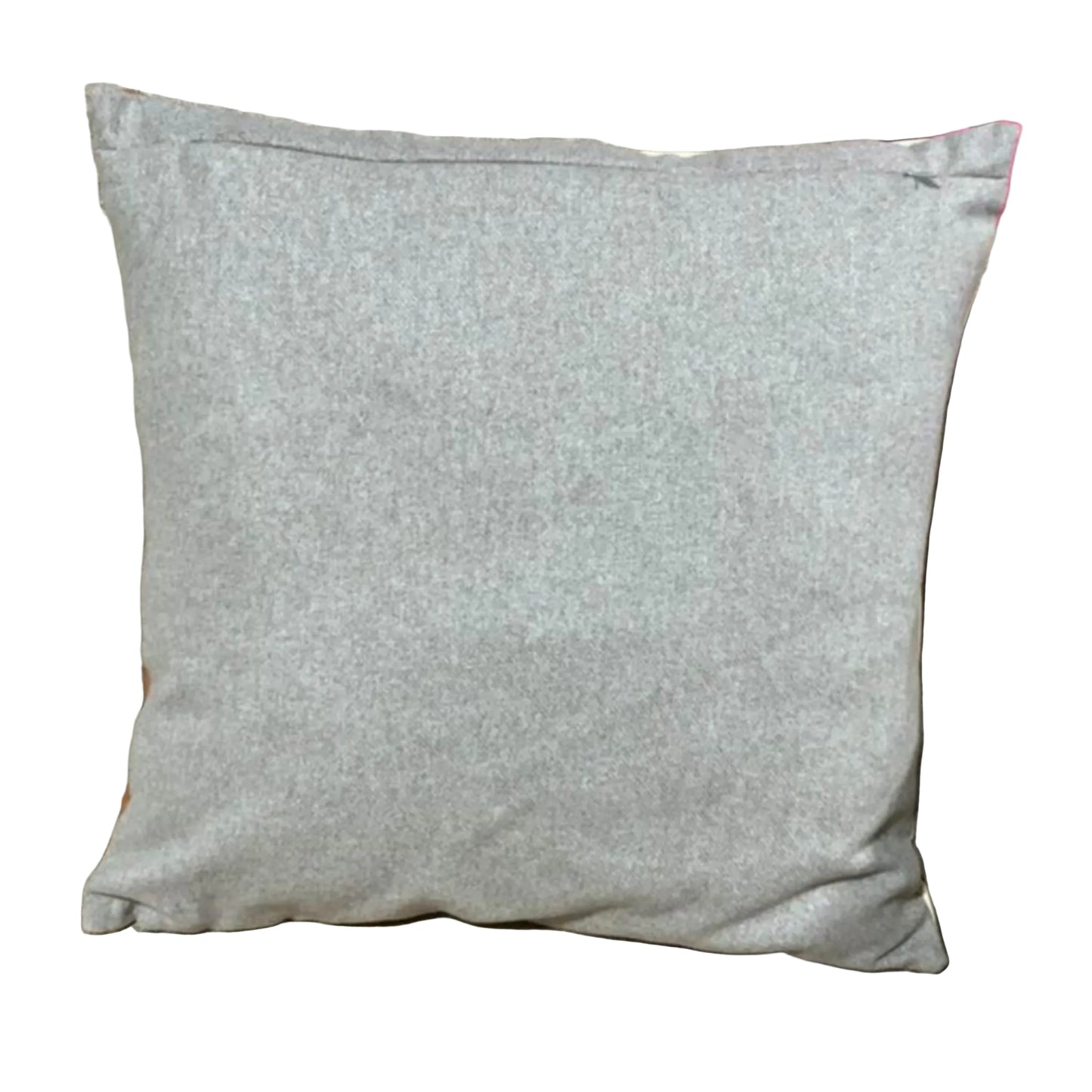 Modern Faux Leather Accent Pillow 18x18
