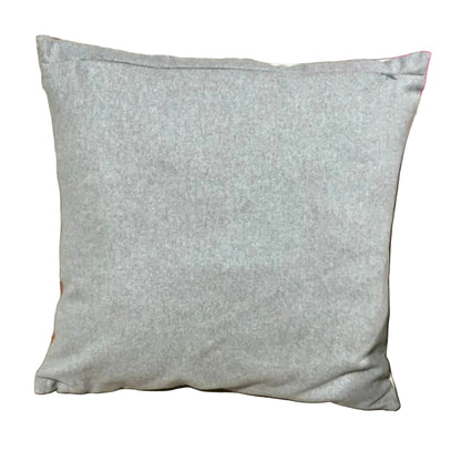 Modern Faux Leather Accent Pillow 18x18
