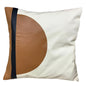 Modern Faux Leather Accent Pillow 18x18