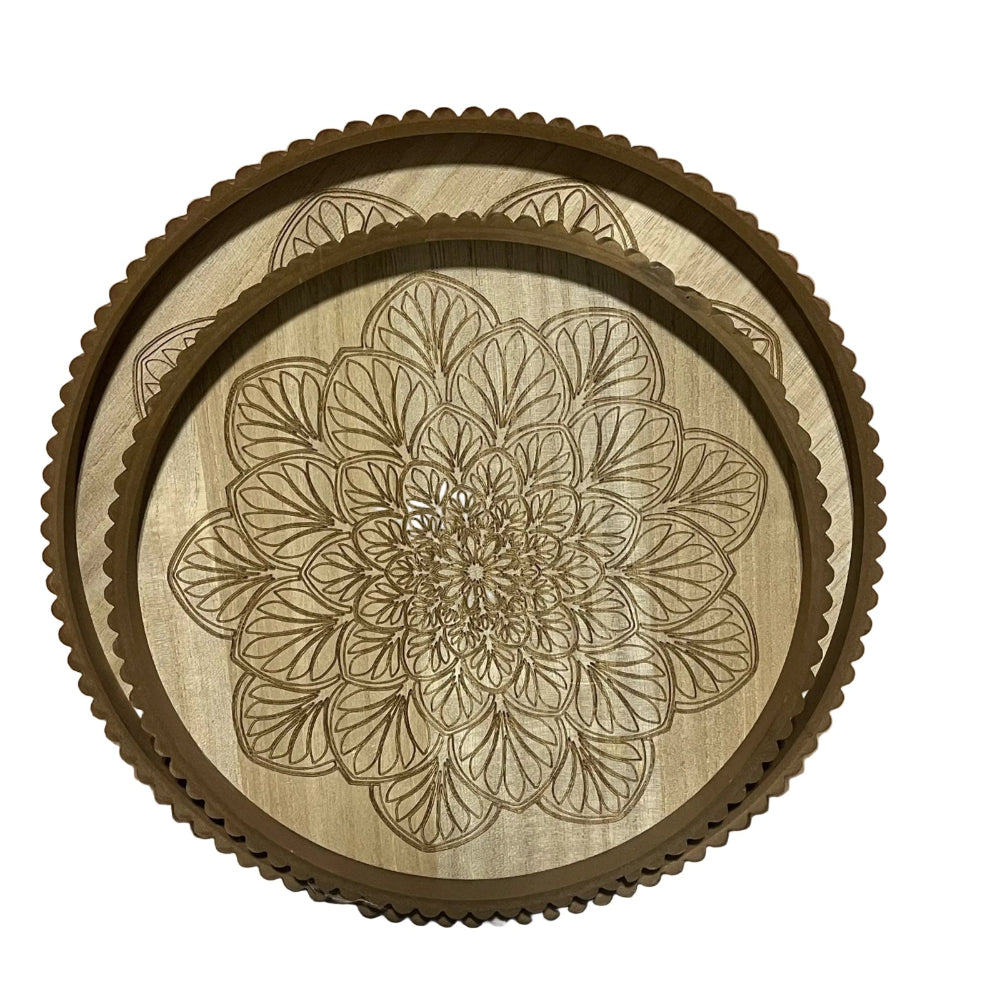 Hand-Carved Wooden Trays