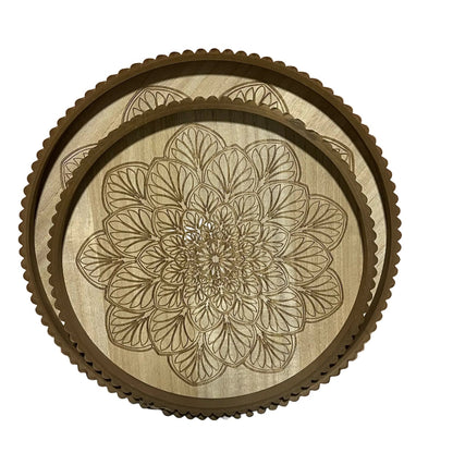 Hand-Carved Wooden Trays