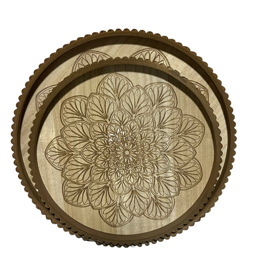 Hand-Carved Wooden Trays