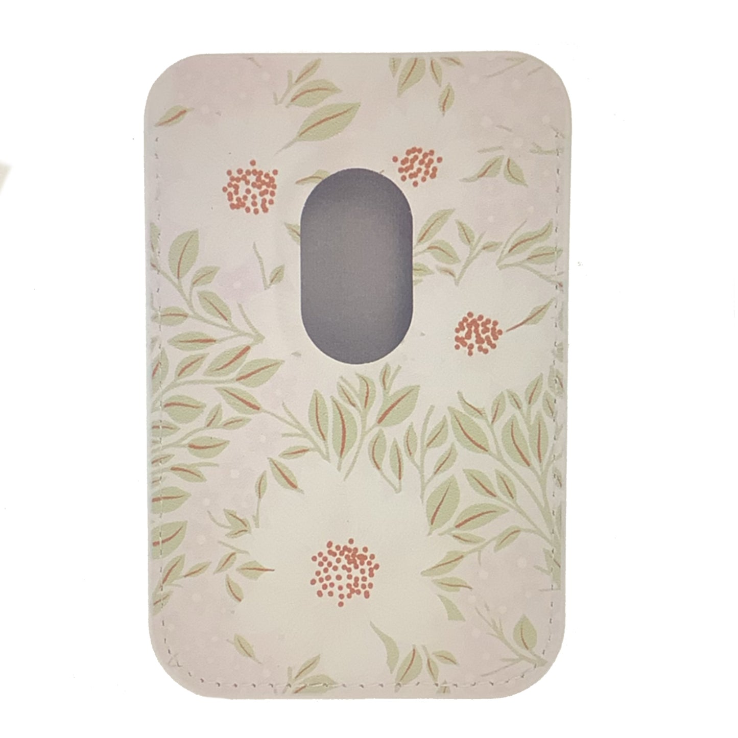 Floral patterned phone case on a white background