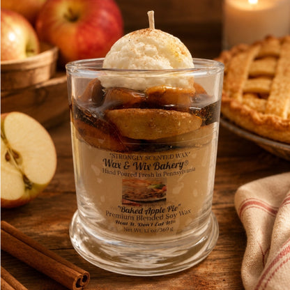 Baked Apple Pie Candle. 13 oz. Large Soy Dessert Candle