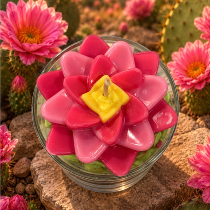 Baja Cactus Blossom Candle. Large 13 oz. Soy Candle