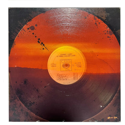 Johnny Cash Record Canvas
