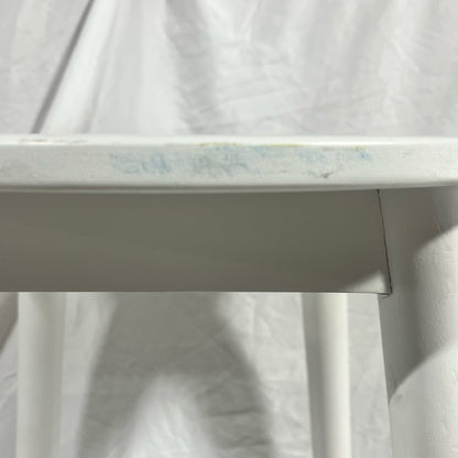 Modern White Pedestal Side Tables (SET OF 2)