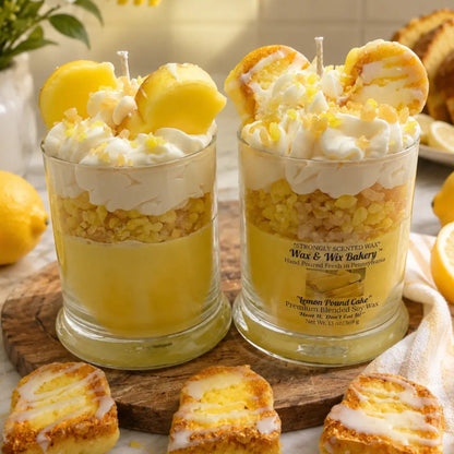 Lemon Pound Cake Candle.13 oz. Large Dessert Candle
