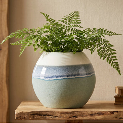 Aqua Ceramic Vase