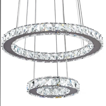 Double Ring Cyrstal Chandelier