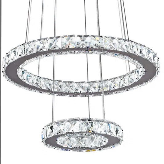 Double Ring Cyrstal Chandelier