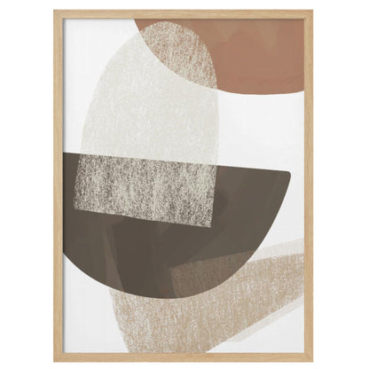 Earth Tone Geometric-48"H x 36"W