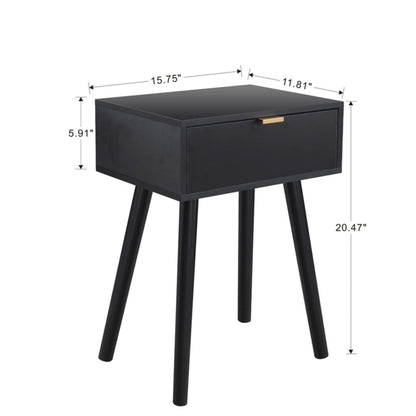 Black Night Stand(set of 2)