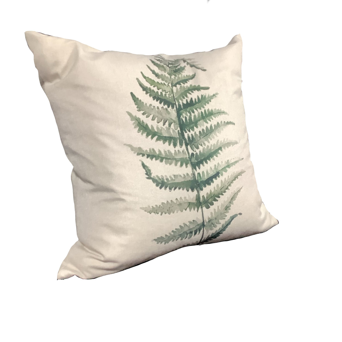 Cozy Modern Fern Leaf Pillow