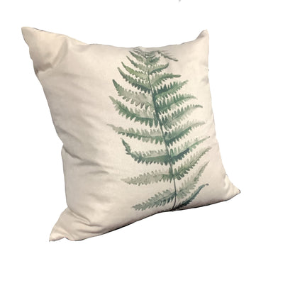 Cozy Modern Fern Leaf Pillow