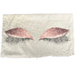 Eyelash Lumbar Pillow (12”x20”) Pink