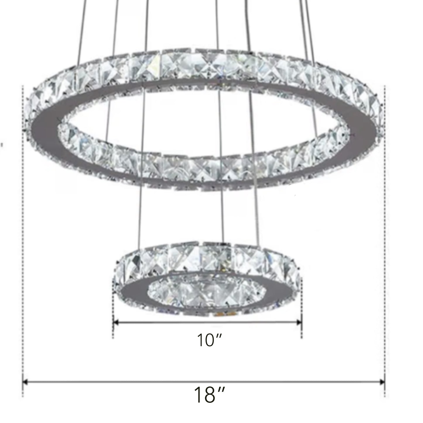 Double Ring Cyrstal Chandelier