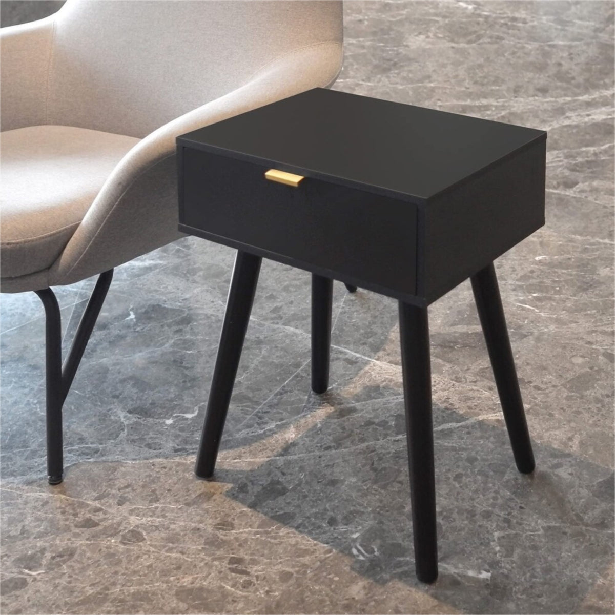 Black Night Stand(set of 2)