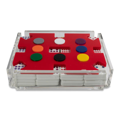 El Tren Mexican Train Dominoes Set-CLEAR