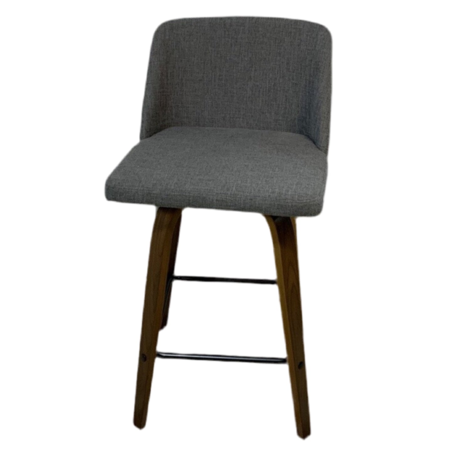 Gray Linen Barstool (Set Of 2)
