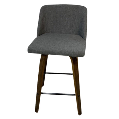 Gray Linen Barstool (Set Of 2)