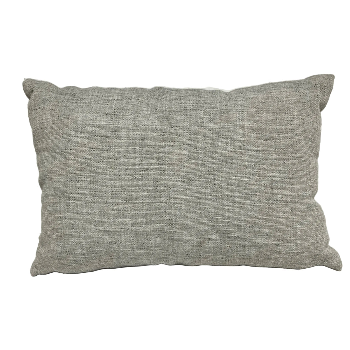 Grey Pillow W/Gold Zipper