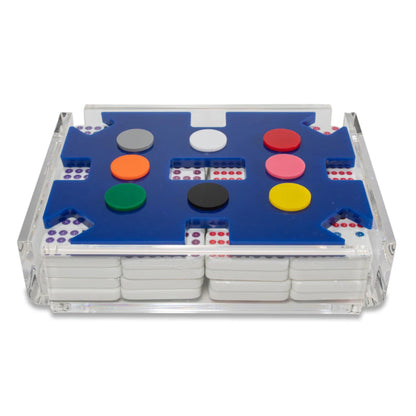 El Tren Mexican Train Dominoes Set-CLEAR