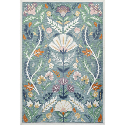 Sakura Botanical Floral Indoor/Outdoor Rug- 5'3" x 7'7"