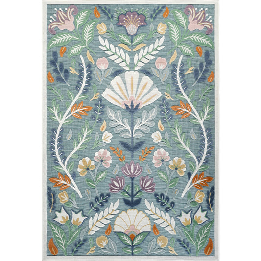 Sakura Botanical Floral Indoor/Outdoor Rug- 5'3" x 7'7"