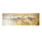 Striped Serenity: Metal Canvas Wall Art