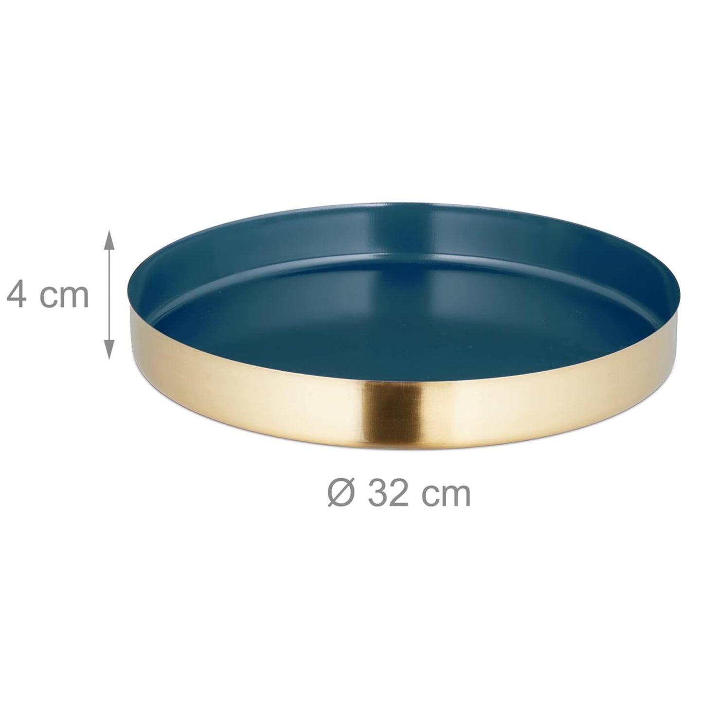 Blue and Gold Serving Tray