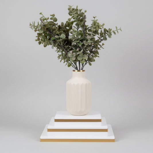 Green & Pink Eucalyptus Stem