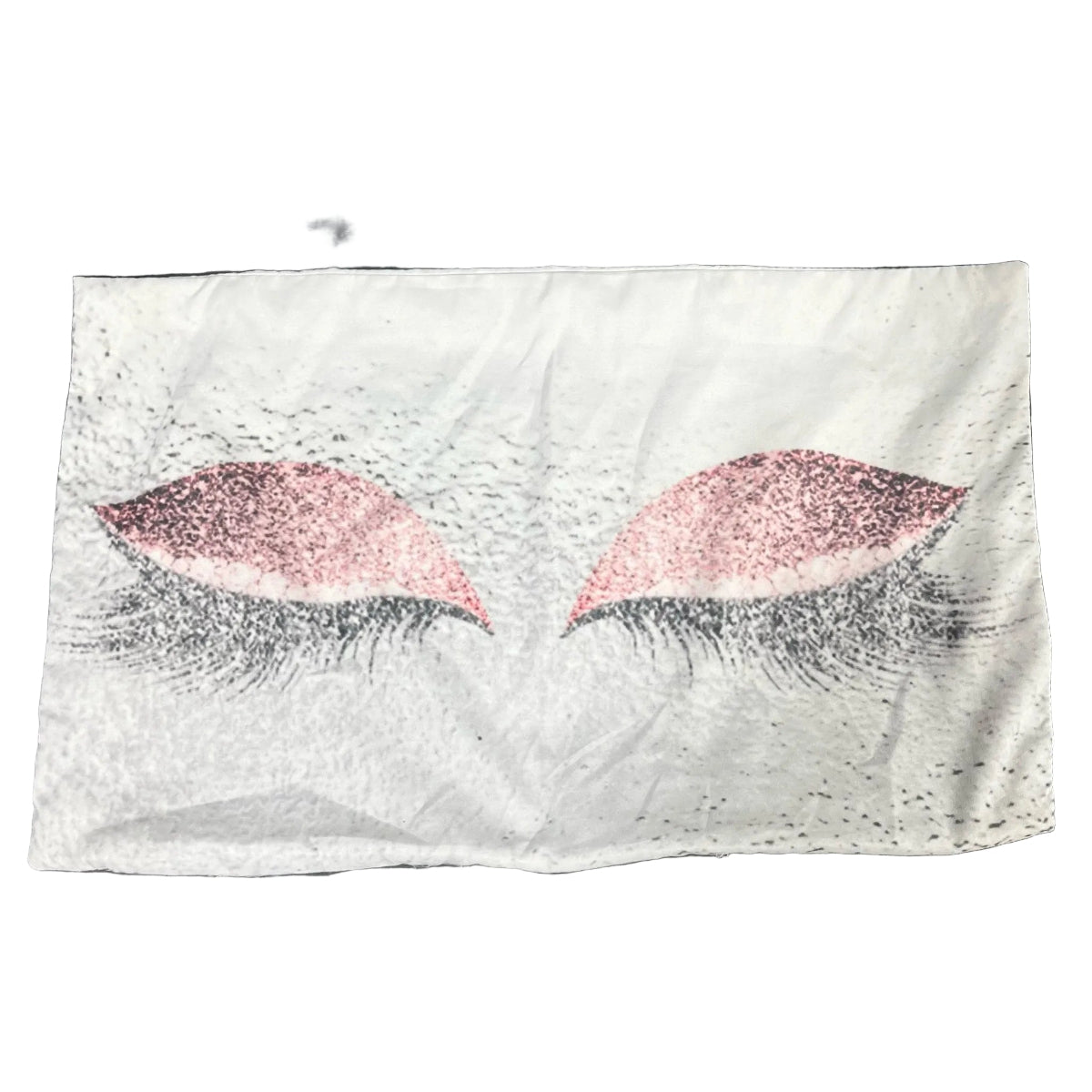 Eyelash Lumbar Pillow (12”x20”) Pink