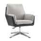 Blk Gry Swivel Accent Chair