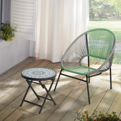 Green & Gray Outdoor Chairs SET OF 2