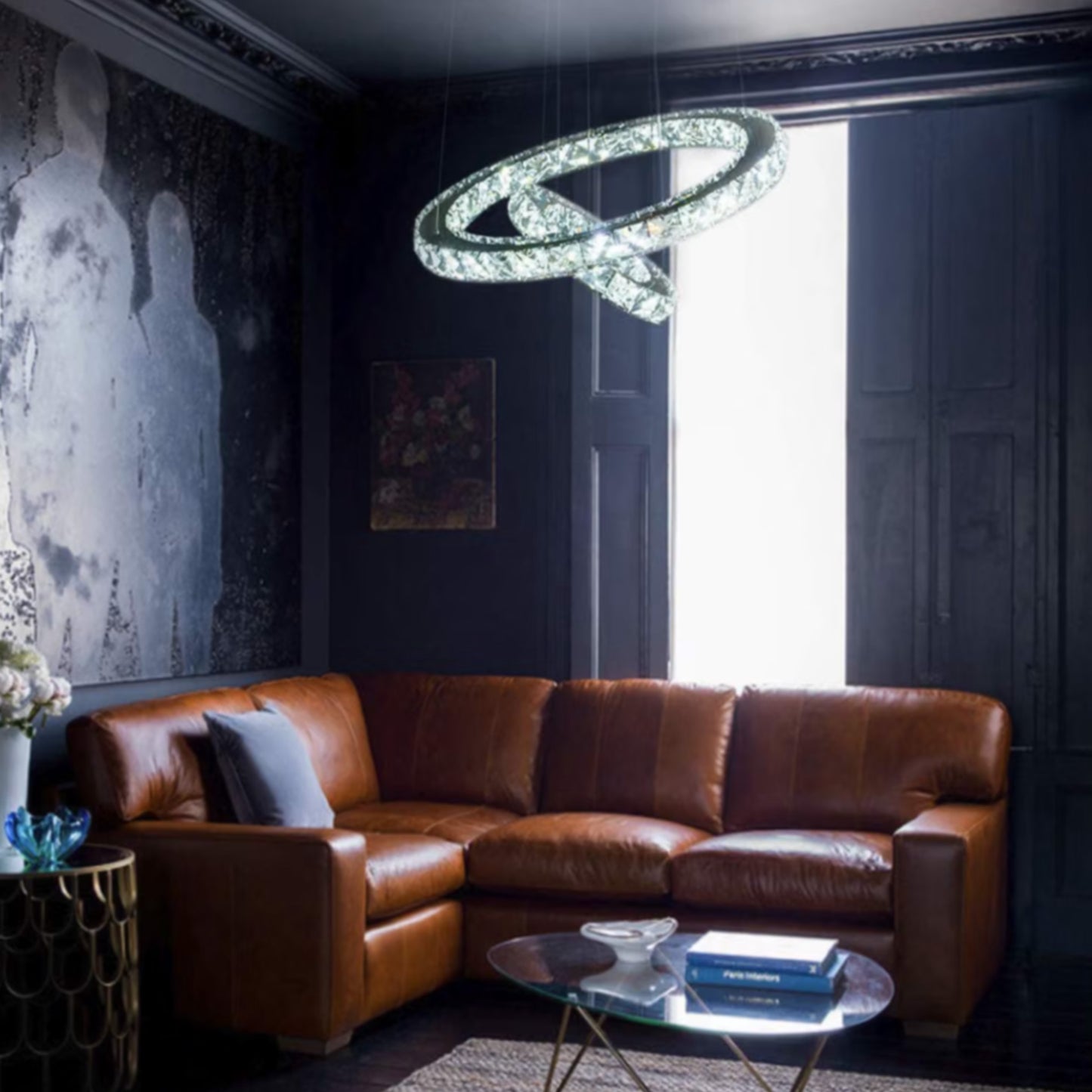 Double Ring Cyrstal Chandelier