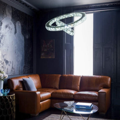 Double Ring Cyrstal Chandelier