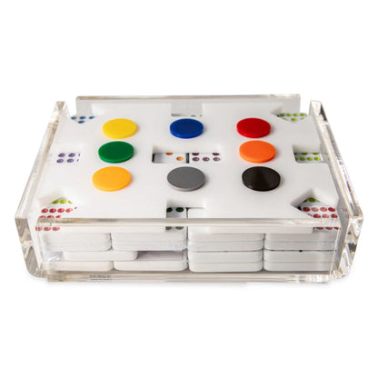 El Tren Mexican Train Dominoes Set-CLEAR