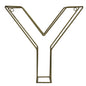 Metal marquis letter “Y”