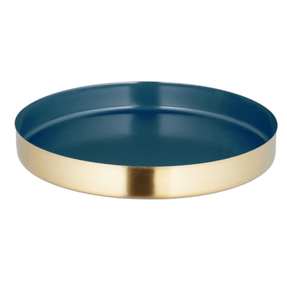 Blue and Gold Serving Tray