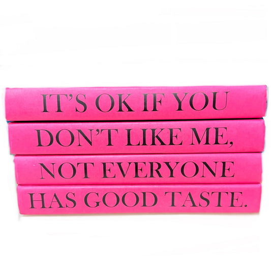 Good Taste Quote S/4 Books