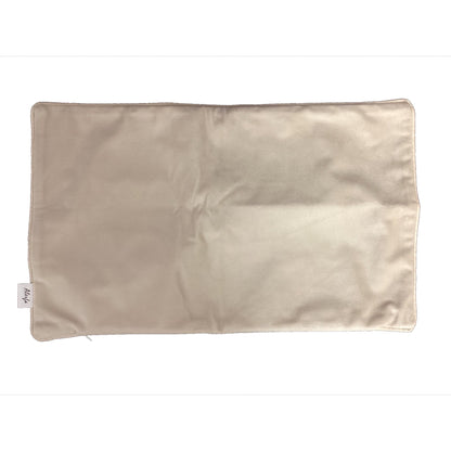 Cream Silver Velvet Pillow Cover (12”x20”)