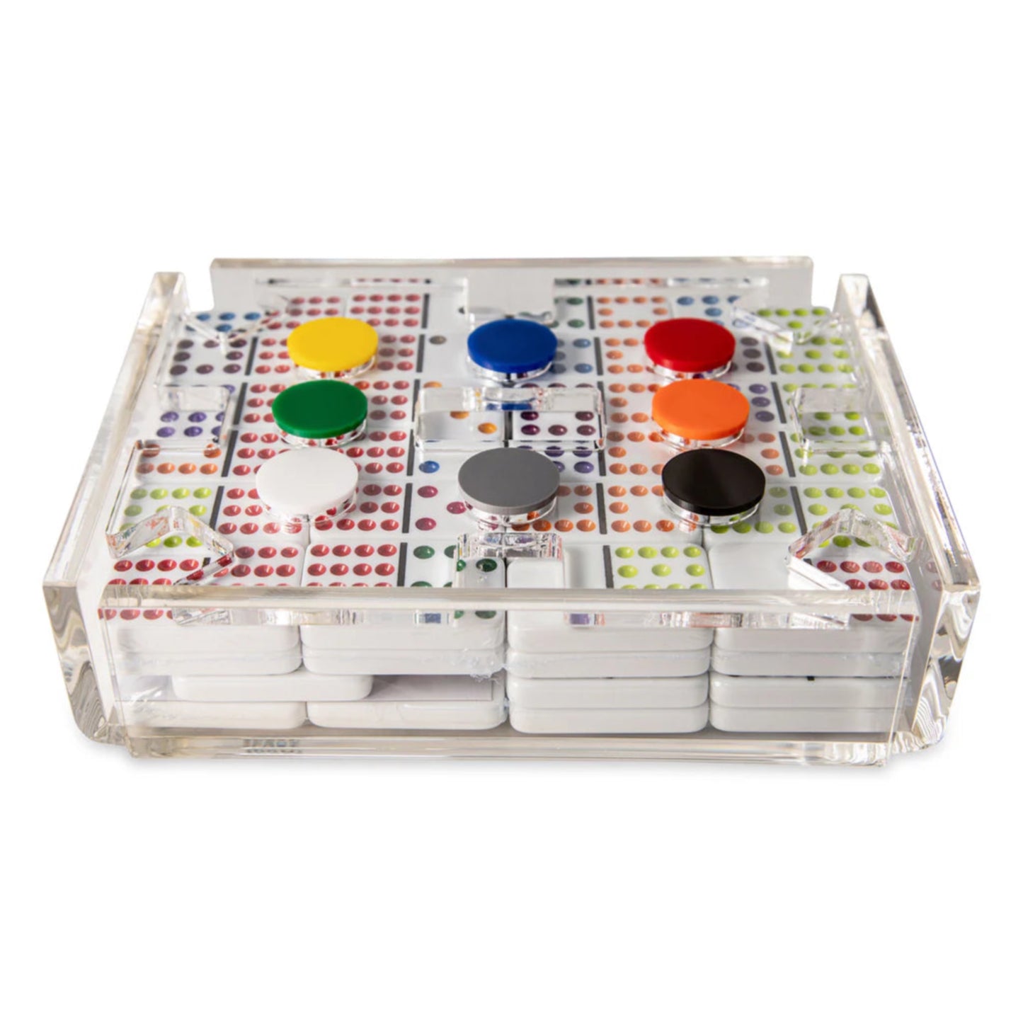 El Tren Mexican Train Dominoes Set-CLEAR