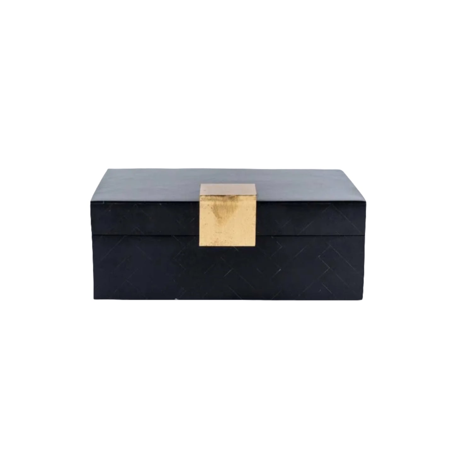 Black Resin Inlay Decor Box