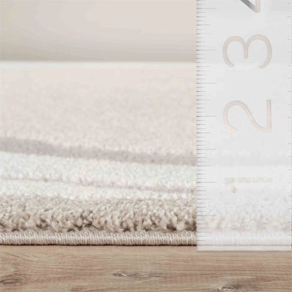 Organic Shape Neutral Area Rug-8'x10"