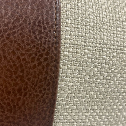 Lumbar Leather Accent Pillow 12x 24