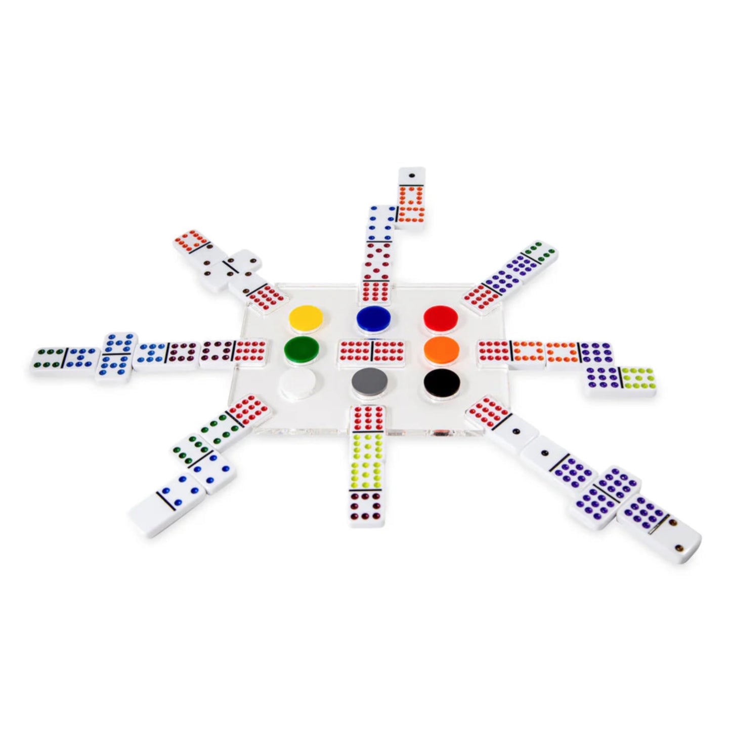 El Tren Mexican Train Dominoes Set-CLEAR